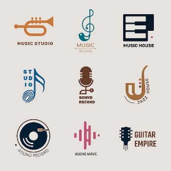 Editable flat music vector logo | Free Vector - rawpixel