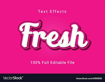 editable free fresh text effects