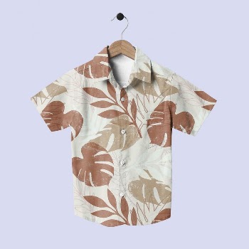 Editable men&rsquo;s shirt mockup, monstera | Free PSD Mockup - rawpixel