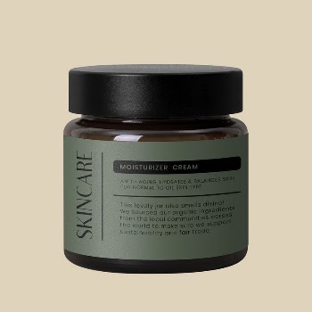 Editable skincare jar label mockup, | Free PSD Mockup - rawpixel