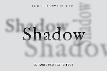 Editable text effect psd template, faded… | Free stock illustration | High Resolution graphic