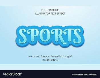 editable text effect sports