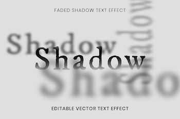 Editable text effect vector template, faded… | Free stock illustration | High Resolution graphic