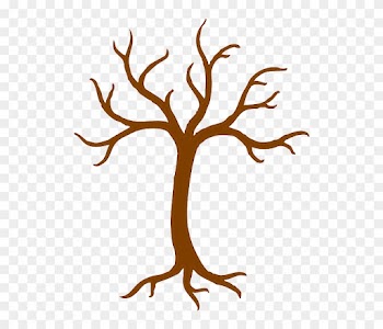 Editable Tree For Handprints - Tree Trunk Clipart