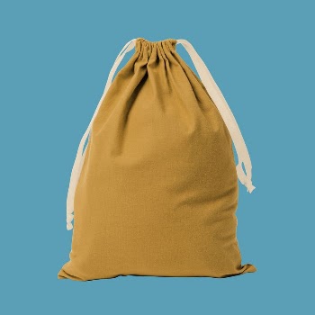 Editable yellow drawstring bag mockup | Free PSD Mockup - rawpixel