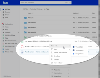 Editing Files with Box Edit