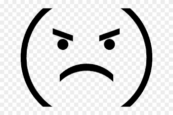 Editingsoftware Clipart Angry Man Face - Mad Emoji Black And White ...