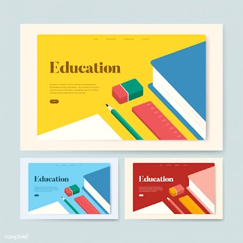 Education and learning informational website .. | Free stock vector - 458376