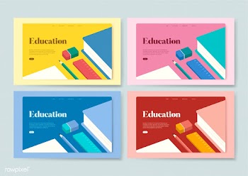 Education and learning informational website .. | Free stock vector - 458401