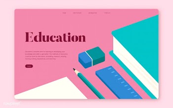 Education and learning informational website .. | Free stock vector - 458428