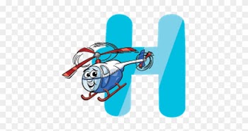 Education Cartoon Alphabet Letters For Kids - Letra H Com Desenho Animado