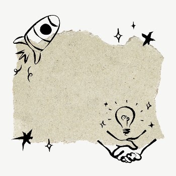 Education doodle, torn paper frame | Free Vector - rawpixel