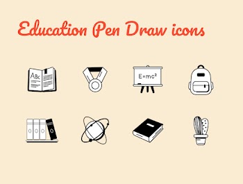 Education Pen Draw icons