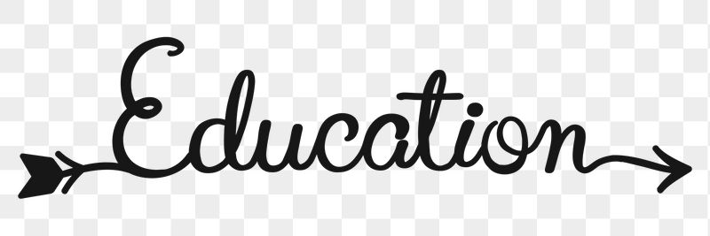 Education png word, minimal black | Free PNG - rawpixel