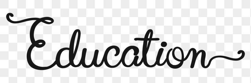 Education png word, minimal black | Free PNG - rawpixel