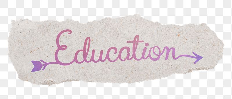 Education png word, ripped paper, | Free PNG - rawpixel