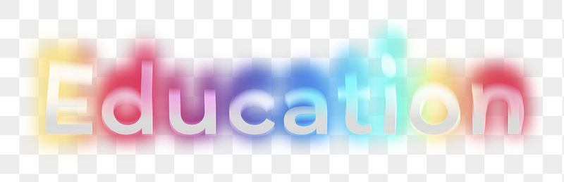 Education png word sticker, neon | Free PNG - rawpixel