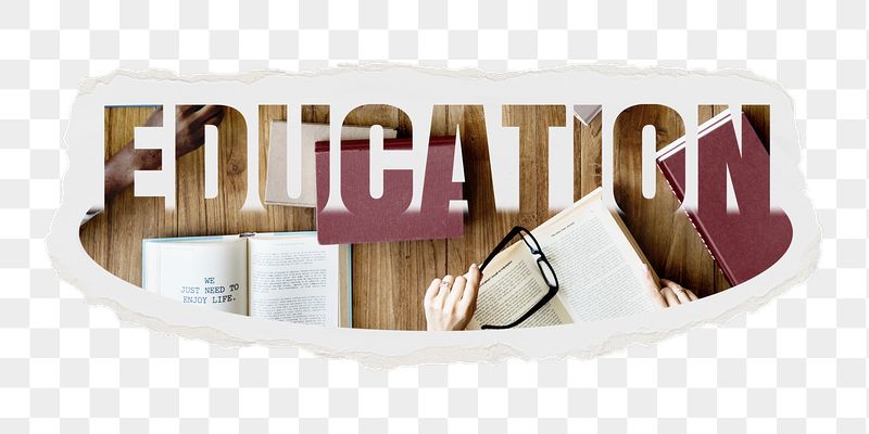 Education png word sticker, ripped | Free PNG - rawpixel