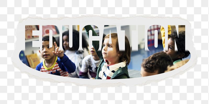 Education png word sticker, ripped | Free PNG - rawpixel