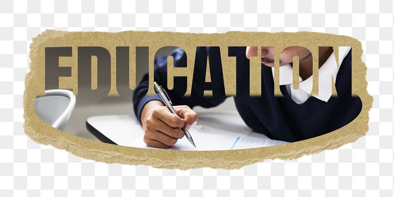 Education png word sticker, ripped | Free PNG - rawpixel