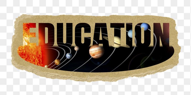 Education png word sticker, ripped | Free PNG - rawpixel