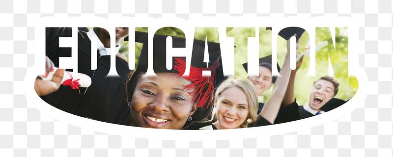 Education png word sticker, white | Free PNG - rawpixel