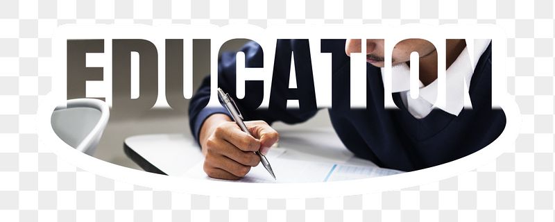 Education png word sticker, white | Free PNG - rawpixel