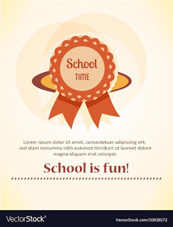 Education with badge vector image