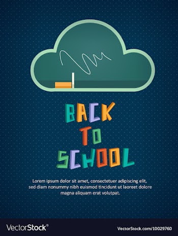 Education with blackboard vector image