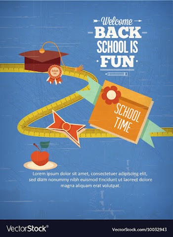 Education with graduation cape ribbon appl vector image