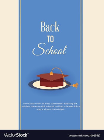 Education with graduation cape vector image