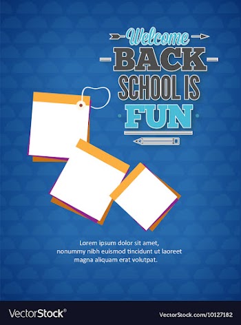 Education with postit vector image