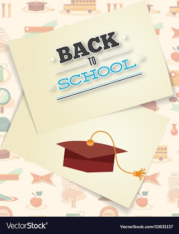 Education with school elements vector image