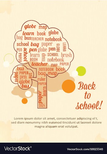 Education with tree vector image