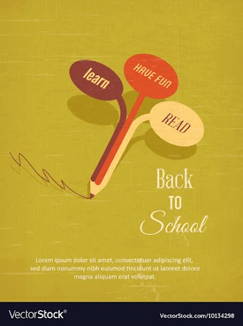Education with tree vector image