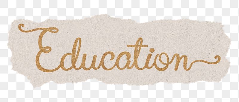 Education word png, gold glittery | Free PNG - rawpixel