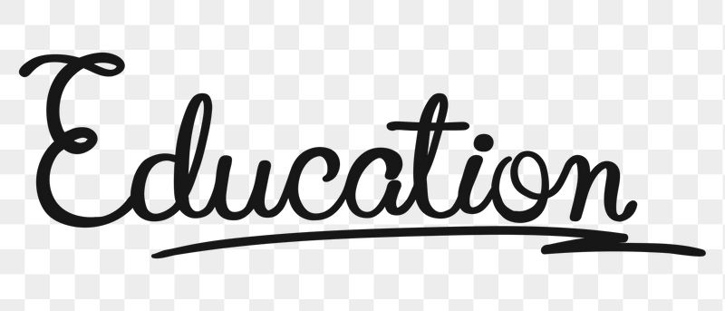 Education word png, minimal black | Free PNG - rawpixel