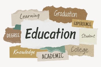 Education word, ripped paper typography | Free PSD - rawpixel