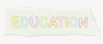 Education word sticker, ripped paper | Free PSD - rawpixel
