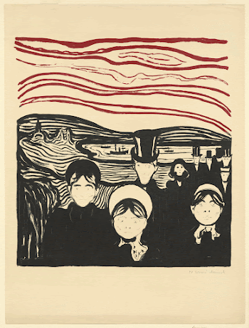 Edvard Munch's Anxiety (Angst) (1896) | Free Photo - rawpixel