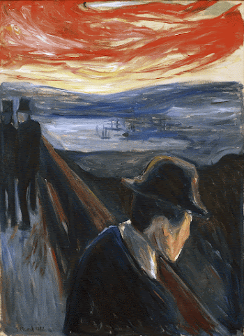 Edvard Munch's Despair (1892) famous | Free Photo - rawpixel