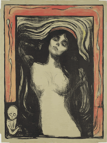 Edvard Munch's Madonna (1895) famous | Free Photo - rawpixel