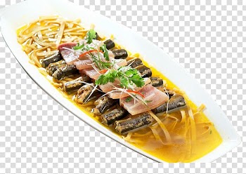 Eel Asian cuisine, Bacon steamed eel one thousand transparent background PNG clipart