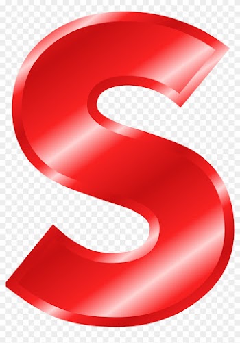 Effect Letters Alphabet Red Clip Art - Big Red Letter S