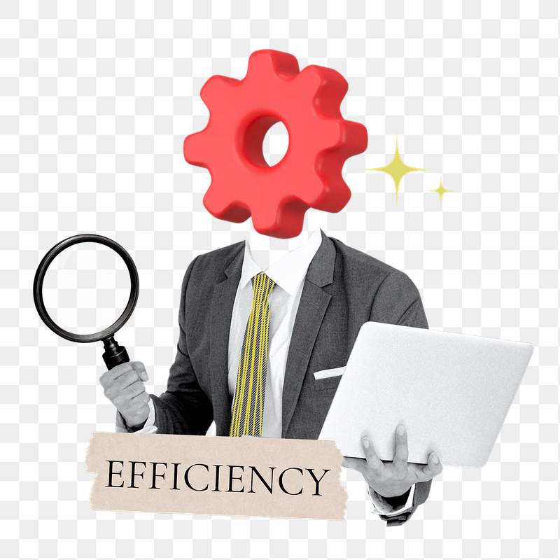 Efficiency word png sticker, cogwheel | Free PNG - rawpixel