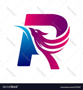 Egal logo with r letter word mark logo vector image