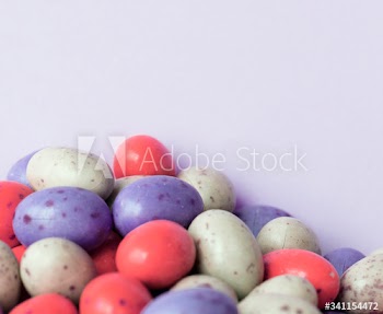 Egg bean ball chocolate textured background