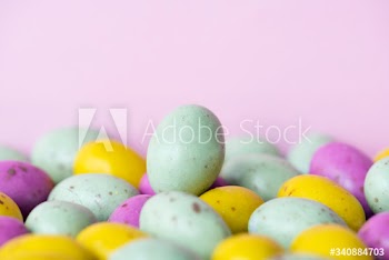 Egg bean ball chocolates textured background