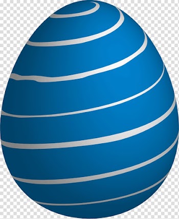 Egg Blue Easter, Blue lines of eggs transparent background PNG clipart