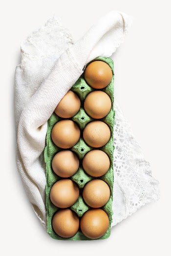 Egg carton, organic food ingredient | Free PSD - rawpixel